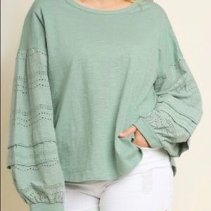 Umgee Dusty Mint Top